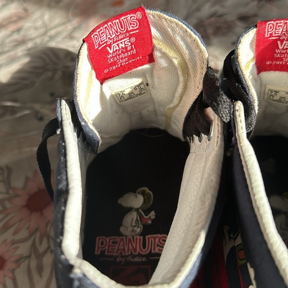 Vans Sk8 hi reissue Peanuts Snoopy Flying Aces size men’s 2.7 women’s 9 - Picture 8 of 15